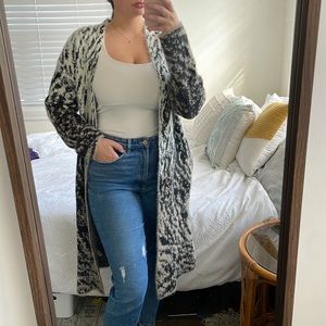 Large Fuzzy Cardigan